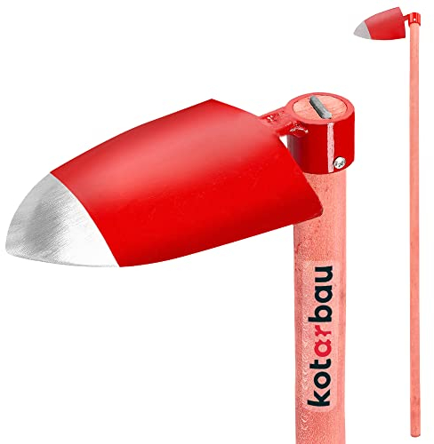 KOTARBAU® Pioche rectangulaire 140 x 55 mm avec manche 113 cm Pioche de jardin pour transplantation, désherbage, entretien du jardin