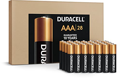 Duracell CopperTop AAA Alkaline Batteries, Long Lasting, All Purpose Triple Battery for Household and Business, 28 Count