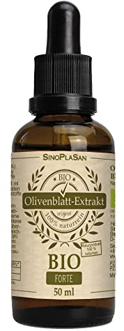 Bio Olivenblattextrakt FORTE 50 ml | 100% rein | ohne Zusätze | 10% Oleuropein | vegan | laborgeprüft | hoch dosiert