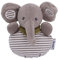 Sterntaler Baby Unisex Knuddelsäckchen Knuddelsäckchen Elefant Eddy - Greifling, Wärmekissen, Schmusetuch - grau