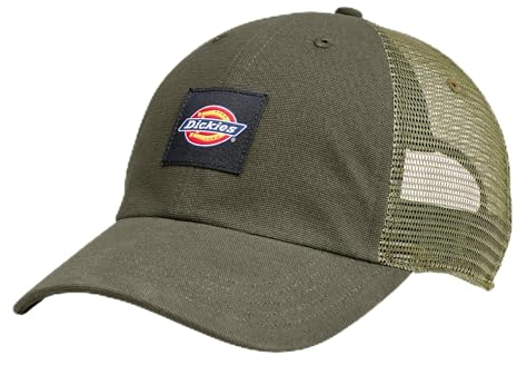 Dickies Herren Trucker-Mütze aus Segeltuch Baseballkappe, Moosgrün, Einheitsgröße