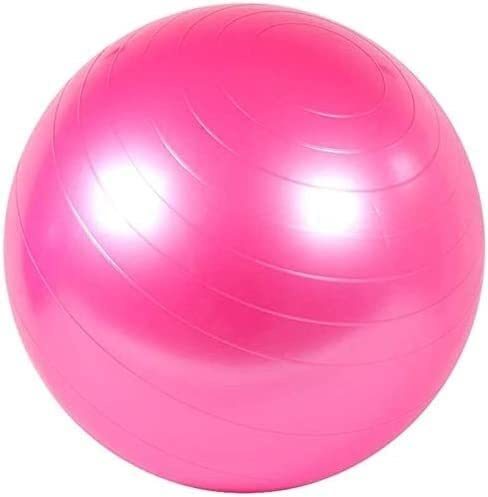 Träningsboll Pilates Yoga förlossningsboll med luftpump Hemgym Kontorsstol Träningsbalansträning Förlossningshjälpboll (Color : Pink, Size : 75cm)