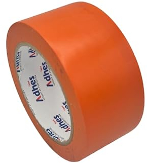 Amazinnov-Ruban adhésif de masquage 50 mm x 33 m en PVC à base de caoutchouc résistant aux hautes températures (Orange)