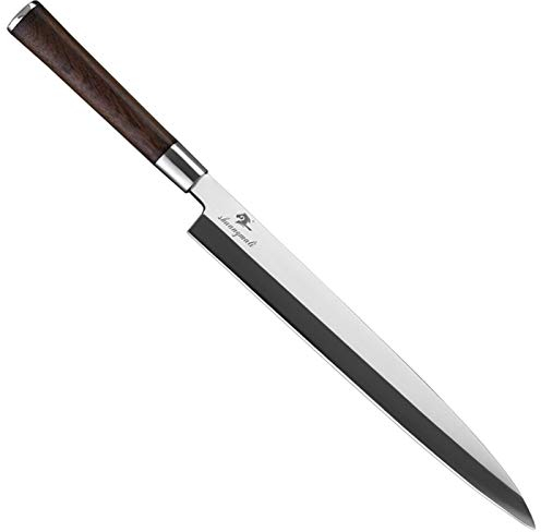 WERWER Giapponese 11 pollici Sashimi Coltello Chef Sushi Kitchen Knives Germania 1.4116 Pesci di salmone in acciaio Affettare la coltello da clipartini Sharp Yanagiba