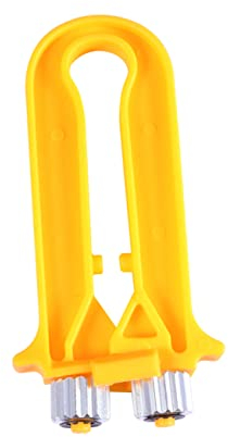 BESPORTBLE 2-in-1 Bienenrahmen Drahtspanner Und Crimpzange Imkerei Werkzeug 13cm Kunststoff Metall Drahtspanner Für Bienenzuchtrahmen Hive Crimper Für Rahmenmontage Orange