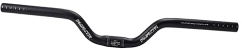 JISADER Professioneller Fahrradlenker, Mehrzweck-Lenker aus Aluminiumlegierung, 25,4 mm, für Fahrten im Freien, Schwarz 52cm