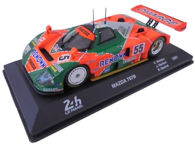 OPO 10 Auto in Miniatura da Collezione 1/43 Compatibile con Mazda 787B 24h Winner Le Mans 1991-24LM16