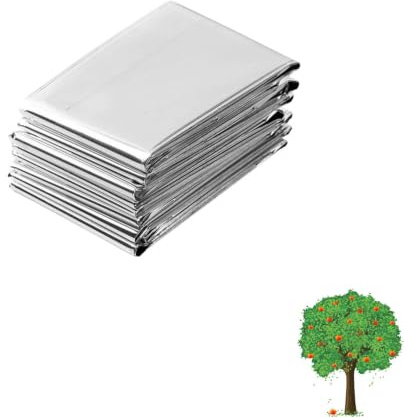 HERCHR Coperta Multiuso Alta Argento Riflettente Pellicola di Mylar, pellicole riflettenti per piante da giardino e patio, Pieghevole Telo Riflettente per Serra Resistente allo Strappo 210 x 130 cm