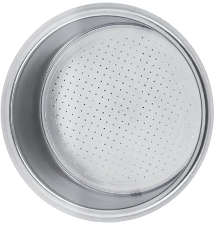 52mm Stainless Steel Non Pressurized Portafilter Filter Basket | Precision Hole Pattern, Coffee Filter Basket, Stainless Steel, Fits Breville, Espresso Filter Replacement