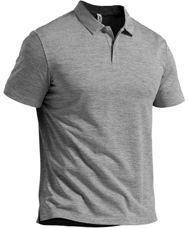 Pioneer Camp Polo Homme Manches Courtes - Respirant et à Séchage Rapide avec Extensibilité Quadridirectionnelle, Protection Solaire UPF 50+ - Chemise Fonctionnelle de Haute Qualité
