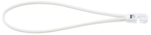 Whakano 10 Stück Spanngummi mit Haken,26 cm Gepäckspanner Planenspanner Gummispanner,Expander mit Haken,Gummi Spanner,Gummischnur,Spannbänder für Camping,Planen,Sackkarren,Fahrrad,Weiß