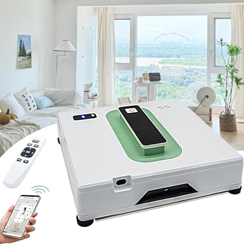 Robot Lavavetri, 6,8 Cm Ultra Sottile, Evitamento Ostacoli Intelligente, Aspirapolvere Automatico Per Vetri Per Specchi Grandi, Pareti Piastrellate, Pareti In Vetro