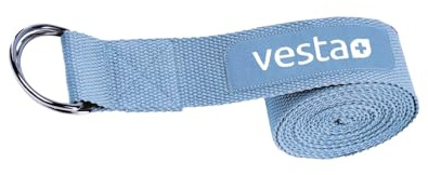 Yogagurt 100% Baumwolle 2,5 m Metall Verschluss Yoga Gurt Gürtel 250 x 3,8 cm Strap Yogaband Yogaschlaufe