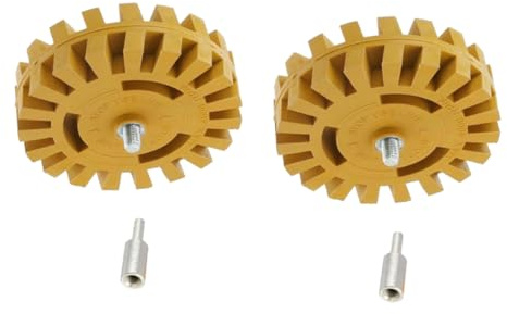 Angoily 2sets Glue Removal Wheels for Electric Drill Efficient Decal Remover Tool for Stickers Vinyl and Paint for Detailing and Restoration