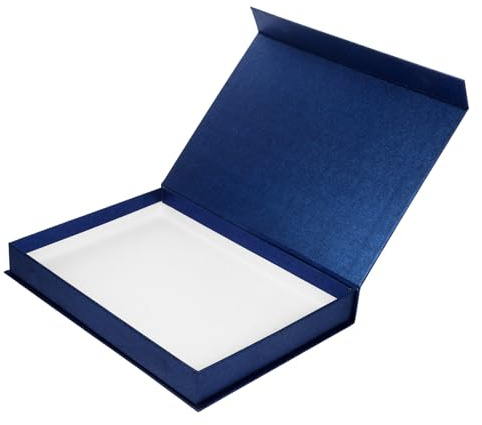 HEALEEP Elegante Geschenkbox Klassisches Design mit Magnetverschluss aus Papier Praktischer Deckel und Einfaches Öffnen Blau für Verschiedene Anlässe oder Dekoration