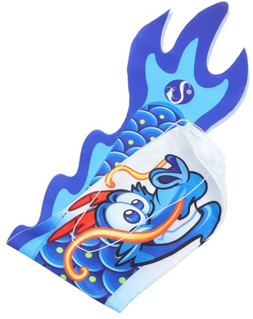 HEMOTON Drachenfön Für Windsack-Drache Windsäcke draußen Dekorationen Gartenverzierungen im Freien Hinterhof Windsack Windsocken Outdoor Heavy Duty Windsackfahne Flagge Satin Blau