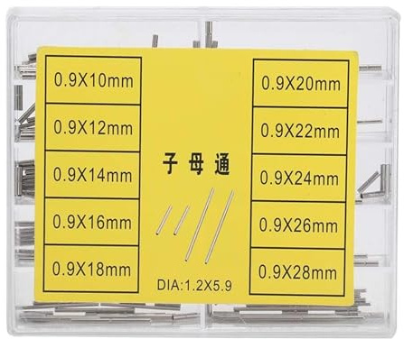 SKINPA 10 Types Strap Repairing Tool, Watchband Tubes Pins Watch Replacement Accessory with Separate Compartments for Connecting, Linking The