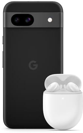 Google Pixel 8a – Unlocked Android Smartphone with Advanced Camera, 24-Hour Battery and Powerful Security (phone Only, No Earbuds is included) – Obsidian, 128GB (Renewed)