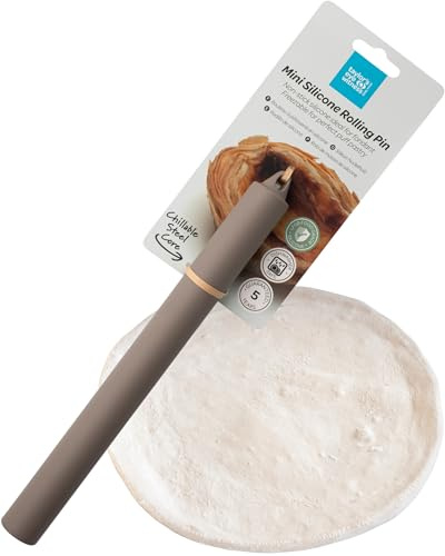 Taylor's Eye Witness Mini Silikon Teigroller zum Backen - 10 Zoll Antihaft Teigroller für Pizza, Kekse, Kuchenkruste, Gebäck, Fondant - Grau