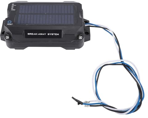 AKLOSIPY Kit de Controlador de Freno Separable para Remolque, de Freno de Emergencia con Energía Solar para Remolques de 1-2 Ejes con Frenos Eléctricos, Carcasa de ABS IP65