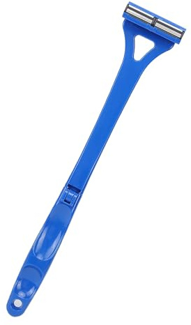 HETHLIF Tondeuse à Cheveux Manuelle à Long Manche Pliable à 3 Couches, Outil D'épilation Efficace du Corps pour Hommes, Cheveux Lisses, Dos Libre ABS 17,32 Pouces