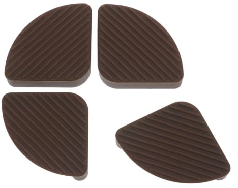 ROMISBABA Lot de 4 Supports en Silicone Antidérapants pour Planches à Découper en Bois et Bambou, Amortisseurs de Chocs, Stabilisateurs Amovibles pour Plan de Travail Cuisine