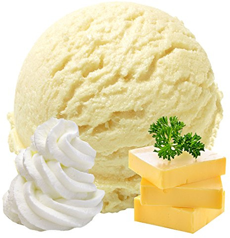 Butter Sahne Geschmack 1 Kg Gino Gelati Eispulver für Fruchteis Softeispulver Speiseeispulver