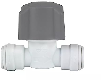 15mm SPEEDFIT Plastic Stop Valve - 15STV - Bag of 2