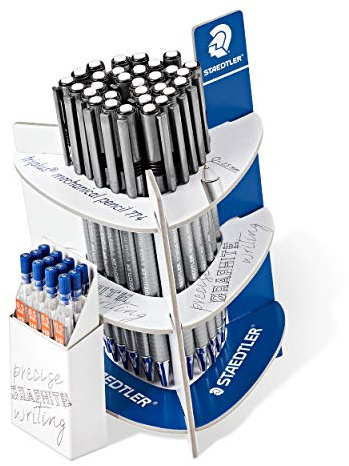 STAEDTLER Triplus micro 77425SCA30 - Dreikantdruckbleistift mit 30 Druckbleistiften und 12 Minenröhrchen