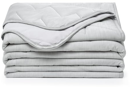 Elegear Kühldecke leichte Sommerdecke, 2in1 doppelseitig kühlende Bettdecke | mit Japanische Arc-Chill Q-Max>0,5 Kühlfasern, Kühlende Decke für Besseren Schlaf, Antiallergie Atmungsaktive 200x150cm Grau