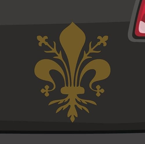 Florentiner Lilie Aufkleber -6 Größen 21 Farben- Heraldik Wappen Florenz Italien