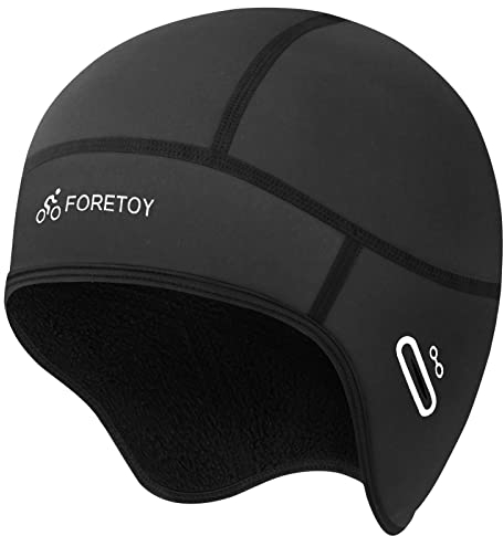 Wintermütze Herren Damen - Fahrrad Mütze Winter Winddichte, Helm-Unterziehmütze für Fahrradhelm, Zubehör, Laufmütze, Sportmütze, Helmmütze für Radfahren Motorradfahren Wandern Skifahren