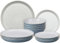 Denby - Impression Blue Dinner Set For 4 - 12 Piece Ceramic Tableware Set - Dishwasher Microwave Safe Crockery Set - 4 x Dinner Plates, 4 x Small Plates, 4 x Cereal Bowls- Spiral Design