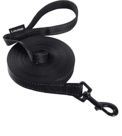 Loutep Schleppleine 3m 5m 10m 15m 20m hundeleine für Hunde kleine große Hund laufleine langlaufleine