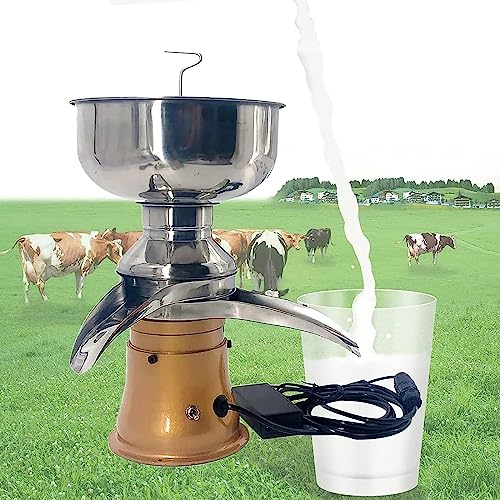 Séparateur de crème de lait 50L/H - Centrifugeuse de cuisine professionnelle pour lait cru ou entier, machine à écrémer le beurre électrique - Transformez le lait en crème et lait écrémé