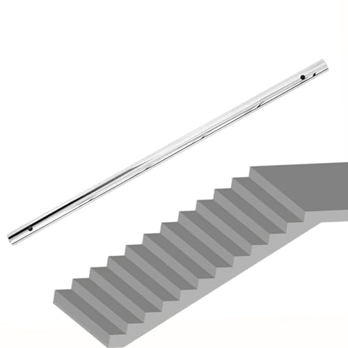 Edelstahl Handlauf TreppengeläNder, SicherheitsgeläNder für äLtere Menschen und Kinder Im Innenbereich, Wandhandlauf GeläNder für Innen und AußEn, Rutschfestes TreppengeläNder (250cm)
