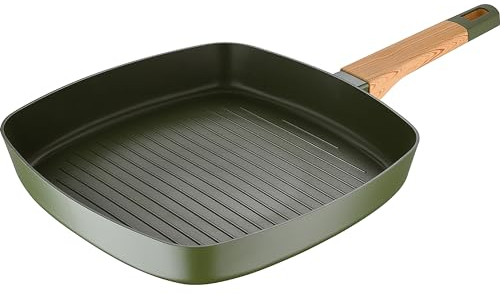 BERGNER Bistecchiera 28cm in alluminio 100% riciclato per induzione - Testata e approvata da Gianfranco Vissani