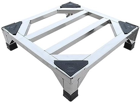 Soporte para Lavadora de Alta Resistencia, Bandejas de Piso de Carga de 300 Kg para Lavadora, Secadora Y Gabinete de Refrigerador, Estabilidad Y Protección Completas/60 * 60 * 10Cm