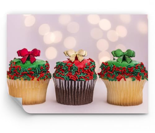 ARTTOR Papel pintado de vinilo tejido no tejido Premium Canvas - Magdalenas postre pastel horneado - 100x70 cm - Fotomurales Decorativos fotográfico Dormitorio Para la sala - WF3AA100x70-2436