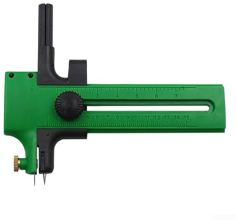 Coupe-cercle pratique et portable pour travaux manuels, scrapbooking et projets de bricolage (vert)