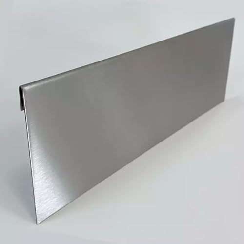 designbleche | Rasenkante Metall | aus Edelstahl | Beeteinfassung 200 x 20 cm | Robust & flexibel | Mähkante, Beetumrandung & Rasenbegrenzung
