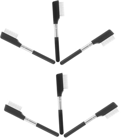 GOOHOCHY Separador De Pestañas De 6 Piezas De Metal Fino Y Definido Para Cejas De Mano Para Peinar Con Precisión Reutilizable Con Peine Para Eliminar Mechones Y Herramienta Para