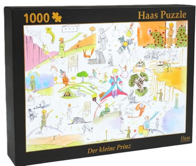 Puzzle 1000 Teile - Der kleine Prinz Literaturpuzzle - Premium Puzzle für Erwachsene & Kinder vom Haas Literaturverlag