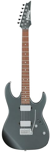 Ibanez Gio GRX120SP-NGM E-Gitarre – GRX 6-Saiten-Saiten-Saiten-Solidkörper mit Ahornhals, Jatoba-Griffbrett, klassischen Elite Tonabnehmern und T106 Tremolo-Steg, Noble Gray Metallic Matt