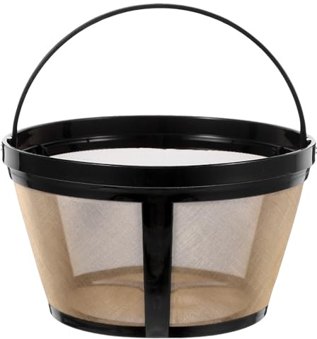 MAGICLULU Filtro Reutilizable para Cafetera de 8 Tazas Cesta de Filtro Cilíndrica de Acero Inoxico Accesorio para Máquina de Café Compatible Múltiples Marcas Apto para Lavavajillas