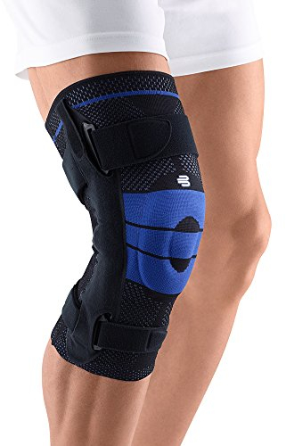 Bauerfeind GenuTrain - Ginocchiera sinistra, S, colore nero, 2 pezzi