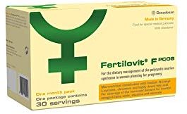 Fertilovit PCOS | Vitamine zur Zyklusregulierung bei polyzystischem Ovarsyndrom | ideal bei Kinderwunsch | Inositole, Folsäure, Omega-3 und mehr | 60 Kapseln + 30 Sticks für 30 Tage