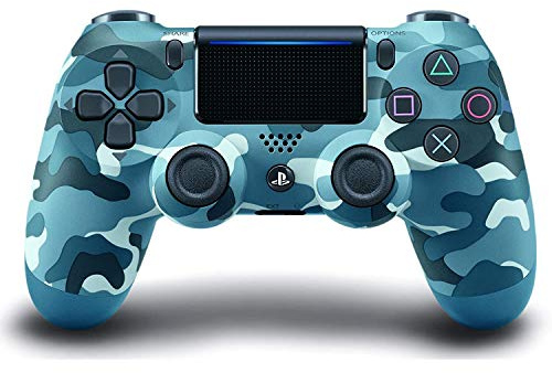 Dualshock 4 PS4-Controller, kabellos: Blue Camouflage (blaues Tarnmuster) für Sony Playstation 4