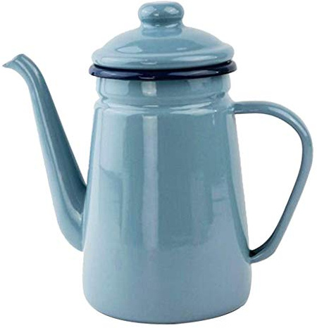 Tubayia Emaille Teekanne Teekessel Kaffeekanne Wasserkanne für Haus Dekoration