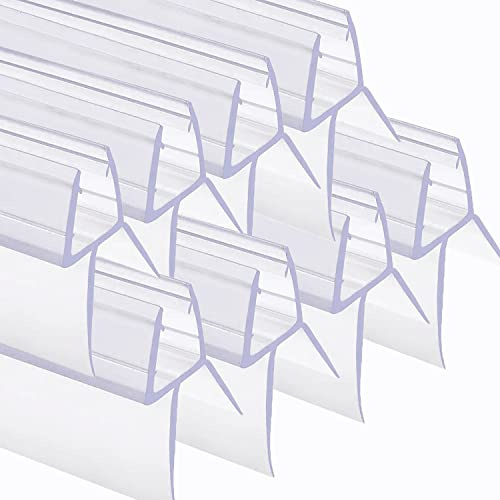 Lindman Premium Duschtürdichtung 8 x 100 cm mit verlängerter Gummilippe für trockenen Boden im Badezimmer, Glastür, Duschdichtung für 6 mm, 7 mm, 8 mm Glasstärke, Duschkabine mit wasserabweisender Wir